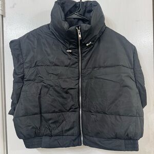 Stylish Black Puffer Vest